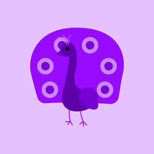 Purple Peacocks Class Symbol